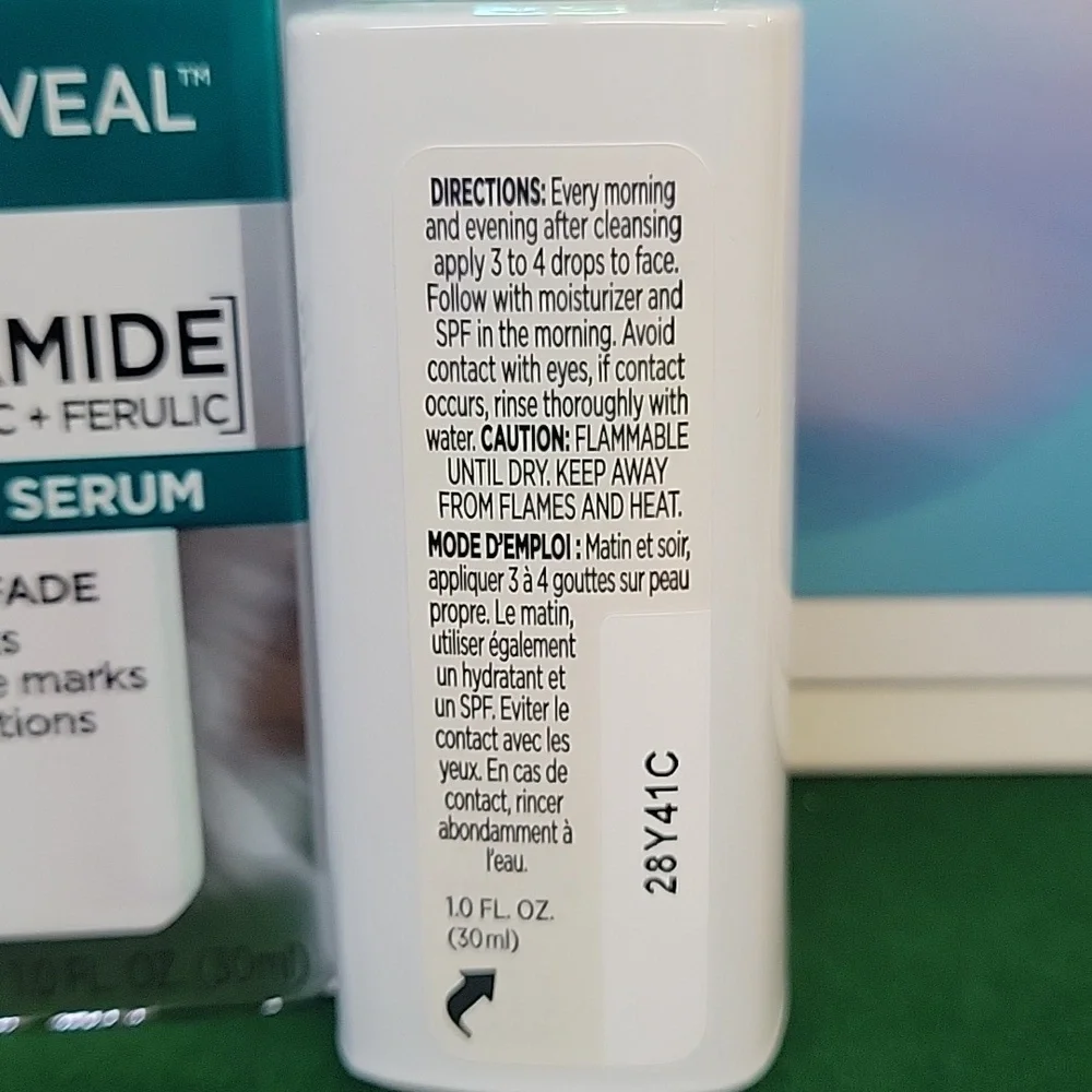 Loreal Bright Reveal Dark Spot Serum 12% Niacinamide New in Box 30ml